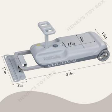 KIDSCLEANCAR Portable Go Kart 12v Ride On Race Car for Kids