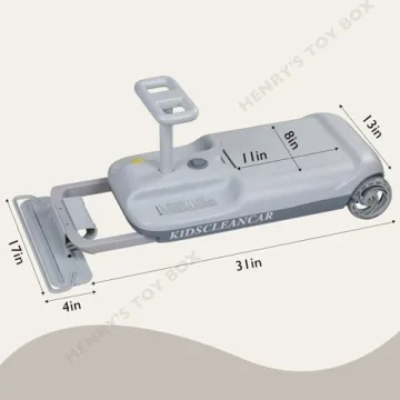KIDSCLEANCAR Portable Go Kart 12v Ride On Race Car for Kids