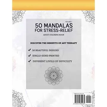 50 Mandalas for Stress-Relief (Volume 1) Adult Coloring Book: Beautiful Mandalas for Stress Relief a...