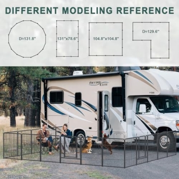 Dog Playpen Indoor Outdoor - Portable 16 Panel Dog Fence