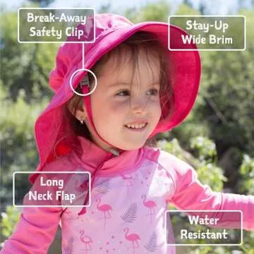 UV Protection Adjustable Sun Hat for Toddlers 2-5