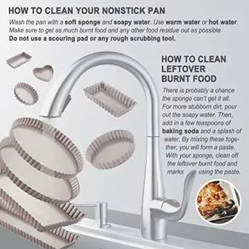 CHEFMADE 9.5-Inch Non-Stick Round Tart Pan for Baking