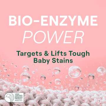 Seventh Generation Concentrated Baby Laundry Detergent, Fresh Scent, 40 Fl Oz, Pack of 2