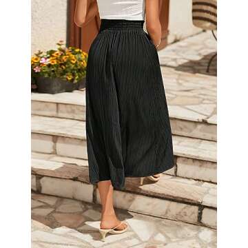 SweatyRocks Women's Casual High Waist Split Thigh Skirt - Timeless Fashion Gem