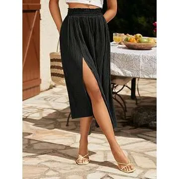 Stylish SweatyRocks High Waist Split Thigh Skirt for Women