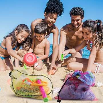 PLULON 12 Pcs Mesh Bag with Drawstring Mesh Storage Bag Mesh Drawstring Bags Laundry Bag Mesh Ball Bag Gym Bags Nylon Bags for Storage, Travel and Sports