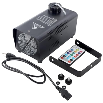 ATDAWN Fog Machine with 126 Multi-Color LED Lights