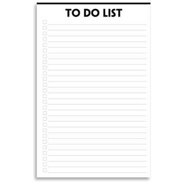 To Do List Notepad - 5.5"x8.2", 50 Sheets, To Do Notebook with Check List Organizing, Tear Off, Simple Script, College Ruled To Do Planner for Daily Task