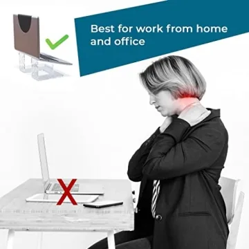 Stylish Acrylic Laptop Stand for Ergonomic Comfort