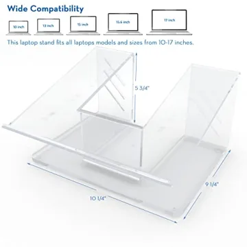Stylish Acrylic Laptop Stand for Ergonomic Comfort