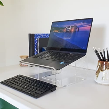 Stylish Acrylic Laptop Stand for Ergonomic Comfort