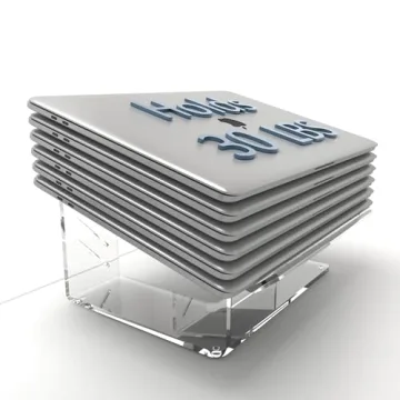 Stylish Acrylic Laptop Stand for Ergonomic Comfort