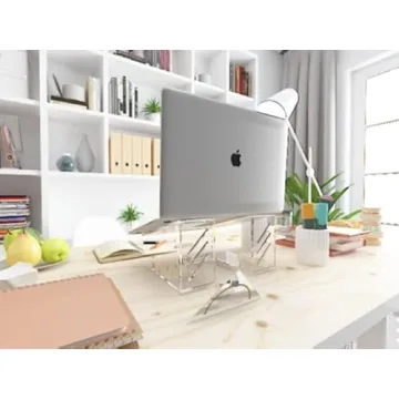 Stylish Acrylic Laptop Stand for Ergonomic Comfort