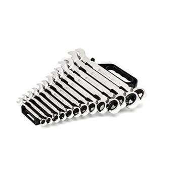 GEARWRENCH 13 Pc. 12 Pt. Reversible Ratcheting Combination Wrench Set, SAE - 9509N