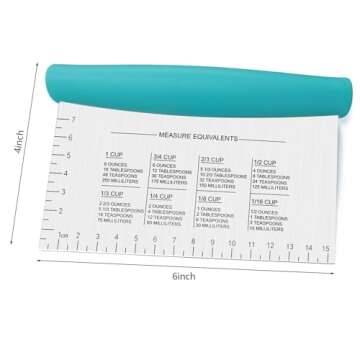 4TH Bench Scraper - Professional Stainless Steel Dough&Pastry Cutter, Multi-Purpose Kitchen Essentia...