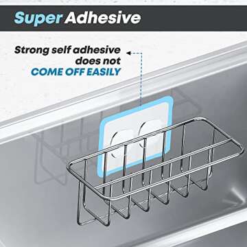 KESOL 2-in-1 Kitchen Sink Sponge and Dish Cloth Holder