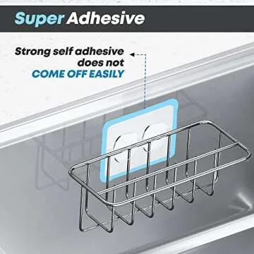 KESOL 2-in-1 Kitchen Sink Sponge and Dish Cloth Holder