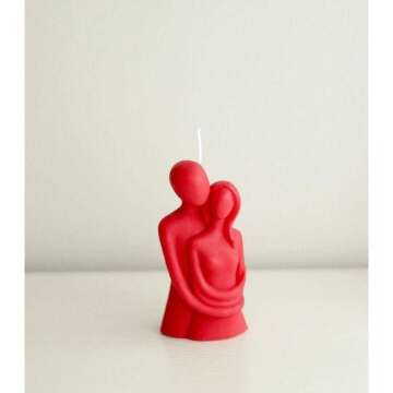 Romantic Love Candle - Perfect Gift for Couples, Handmade Heart Design