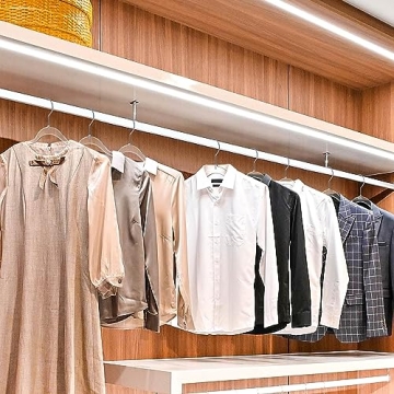 Quality Hangers Clear Plastic Hangers for Clothes | 10 Pack - 16.5 Inch | Heavy Duty Hangers Space Saving Crystal Clear Acrylic Hangers | 360 Degree Swivel Hook and Notches (Clear, 10)