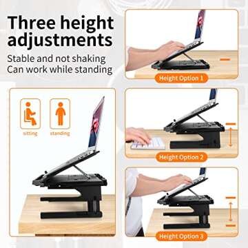 OImaster Laptop Stand: Adjustable & Ergonomic Design