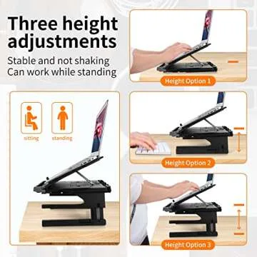 OImaster Laptop Stand: Adjustable & Ergonomic Design
