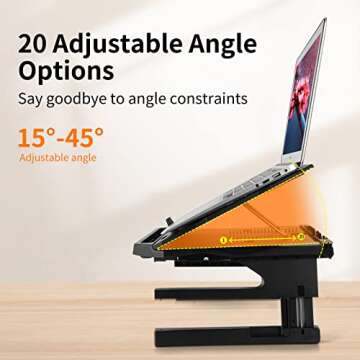 OImaster Laptop Stand: Adjustable & Ergonomic Design