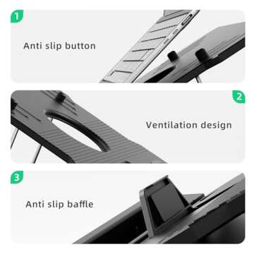 OImaster Laptop Stand: Adjustable & Ergonomic Design