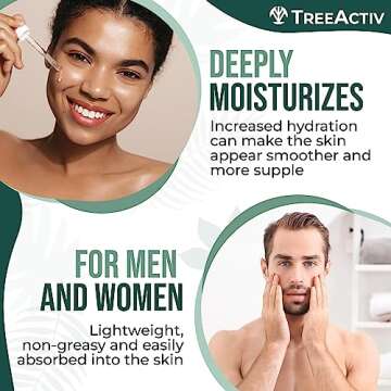 Hyaluronic Acid Wrinkle Serum, Vitamin C Serum for Face with Hyaluronic Acid, Retinol Serum for Face for Skin Elasticity, Fine Lines, and Dark Spots, Wrinkle Serum, 60-Day Supply TreeActiv