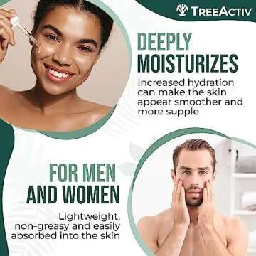 Hyaluronic Acid Wrinkle Serum, Vitamin C Serum for Face with Hyaluronic Acid, Retinol Serum for Face for Skin Elasticity, Fine Lines, and Dark Spots, Wrinkle Serum, 60-Day Supply TreeActiv