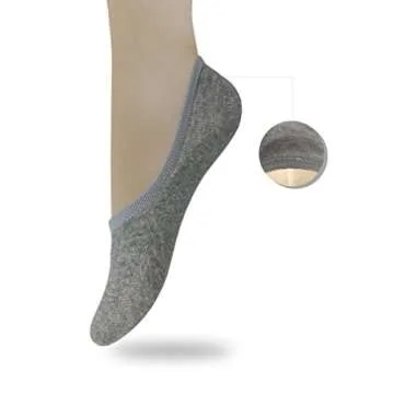 Eedor Women's 3 to 8 Pack Thin No Show Socks Non Slip Flat Boat Line