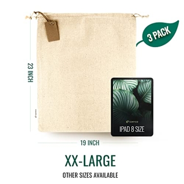 Eco-Friendly LEAFICO Reusable Storage Bags - Extra Large 3 Pack