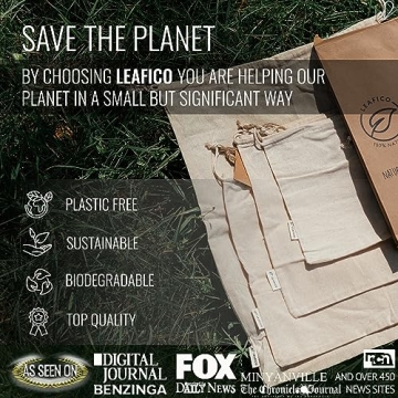 Eco-Friendly LEAFICO Reusable Storage Bags - Extra Large 3 Pack