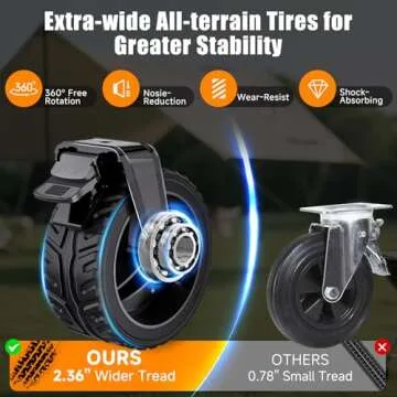 Heavy-Duty 480LBS Collapsible Wagon Cart with Cup Holders