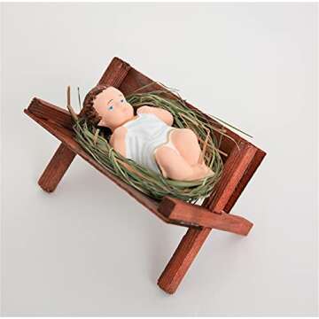Handcrafted Baby Jesus Nativity Figurine for Christmas