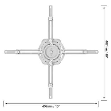QualGear PRB-717-Wht Ceiling Mount Projector Accessory
