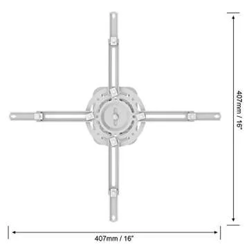 QualGear PRB-717-Wht Ceiling Mount Projector Accessory