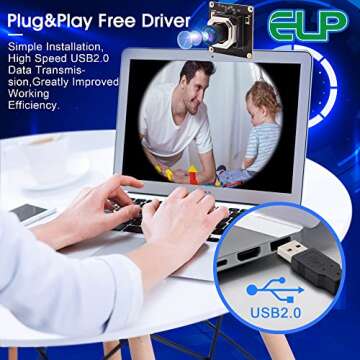 ELP USB Camera Module 4K Autofocus Microphone HD