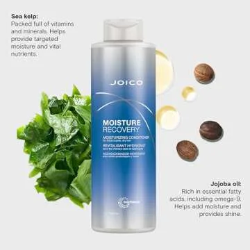 Joico Moisture Recovery Moisturizing Conditioner | For Thick, Coarse, Dry Hair | Restore Moisture, Smoothness, Strength, & Elasticity | Reduce Breakage | With Jojoba Oil & Shea Butter | 33.8 Fl Oz