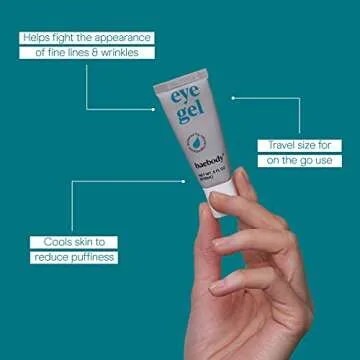 Baebody Critically Acclaimed Eye Gel - Advanced Cooling Under Eye Cream For Dark Circles and Puffiness - Anti Aging and Hydrating - Beauty Gifts for Women, Travel Size (15 ml/0.5 fl oz)
