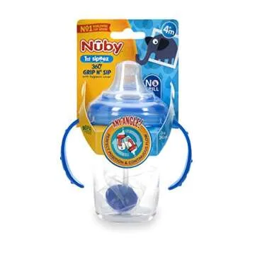 Nuby 360 Grip N' Sip 8oz Cup with Hygienic Cover