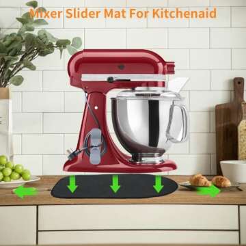 Mixer Mover Sliding Mats for Kitchen aid Stand Mixer Slider Mat Pad Kitchen Appliance Slide Mats Pad...