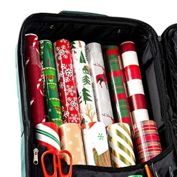 Gift Wrap Storage Organizer - Holds 14 Rolls of Wrapping Paper
