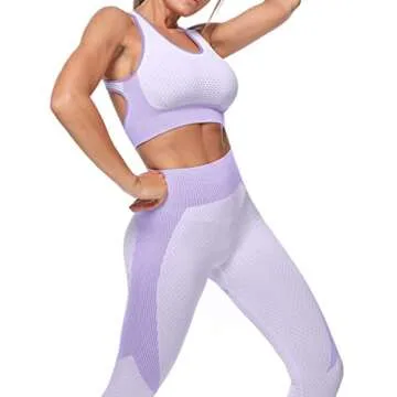 Stylish Veriliss Women's 3pcs Seamless Workout Set