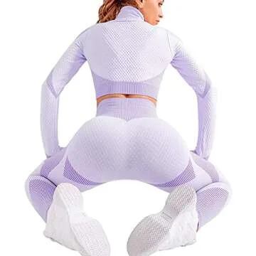 Stylish Veriliss Women's 3pcs Seamless Workout Set