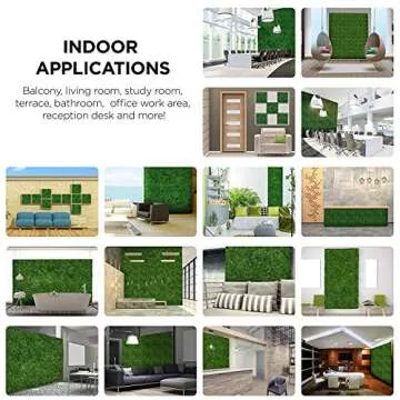 ULAND Artificial Boxwood Hedges Panels, Artificial Fence Privacy Fence Screen, Weddings or Parties Background Walls, Pubs Restaurants Green Plants Wall,Garden Outdoor Decor 20" x 20",12Pcs(A001-12)
