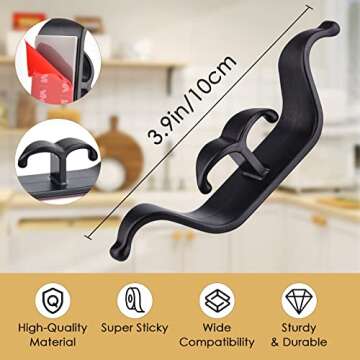 4pcs Cord Organizer for Appliance - kitchen Gadgets Cord holder Winder Holder Stick On, Adhesive Cor...