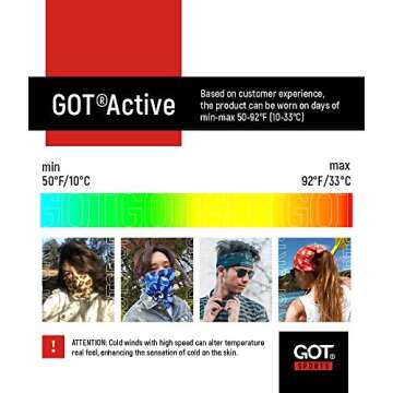 GOT Sports Tube Bandana - Versatile Neck Gaiter for All Adventures