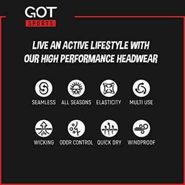 GOT Sports Tube Bandana - Multifunctional Neck Gaiter