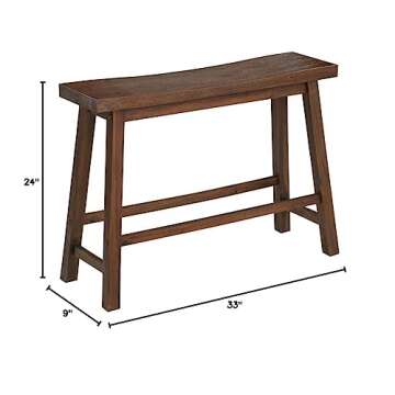 Boraam Sonoma Eco-Friendly Bench in Chestnut Finish