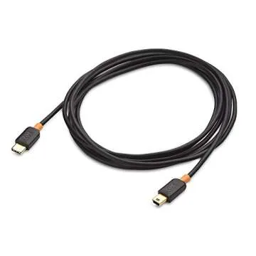 Cable Matters USB C to Mini USB Cable 6.6 ft, Mini USB to USB C Cable for Game Controller, Camera, GPS, Dash Cam in Black - 6.6 Feet